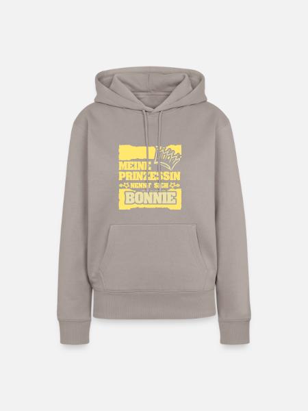 Mädchenname Bonnie - Frauen Premium Bio Hoodie - Taupe