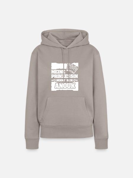 Anouk als Mädchenname - Frauen Premium Bio Hoodie - Taupe