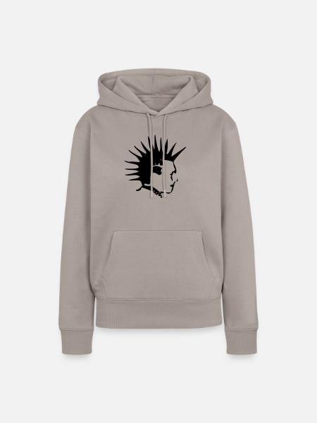 Punk - Frauen Premium Bio Hoodie - Taupe