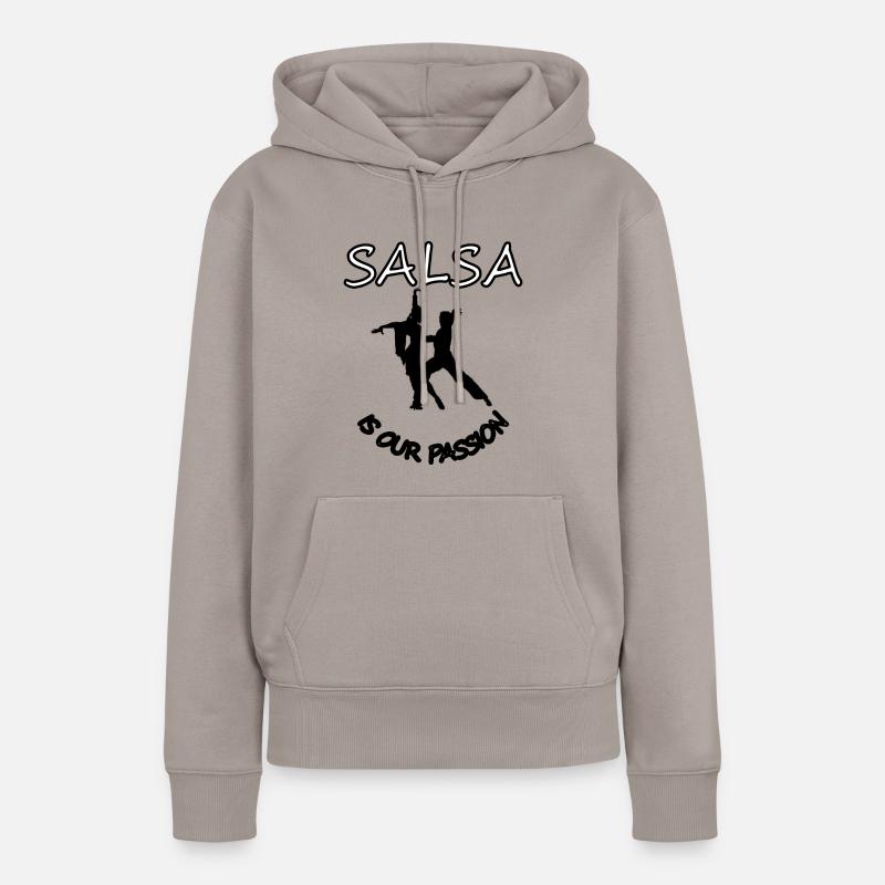 Salsa danse salsa danse danseur danse danse - Sweat à capuche Premium bio Femme - taupe