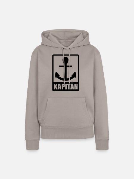 kapitaen_f1 - Frauen Premium Bio Hoodie - Taupe