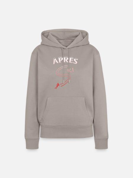Apres Ski - Frauen Premium Bio Hoodie - Taupe