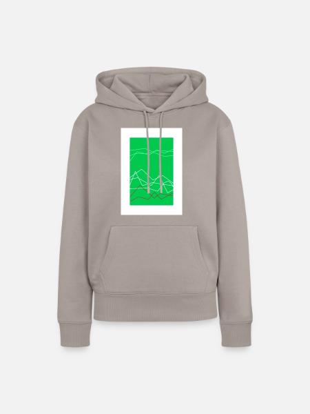 Die Welt - Frauen Premium Bio Hoodie - Taupe