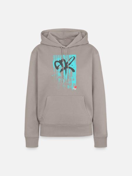iLoveME - Frauen Premium Bio Hoodie - Taupe