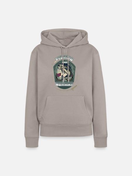 Norway Fishing Tour - Frauen Premium Bio Hoodie - Taupe
