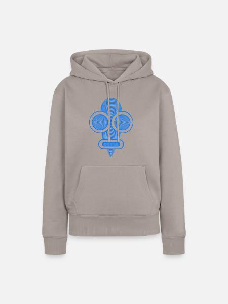 hypnotize head hell blau - Frauen Premium Bio Hoodie - Taupe