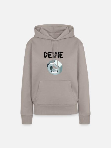 Deine Mutter - Frauen Premium Bio Hoodie - Taupe