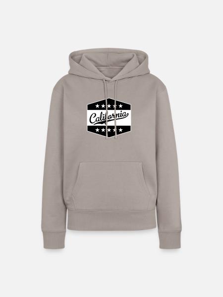 California - Frauen Premium Bio Hoodie - Taupe