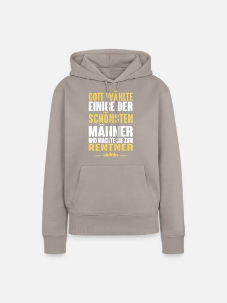 Rentner - Rentner - Frauen Premium Bio Hoodie - Taupe