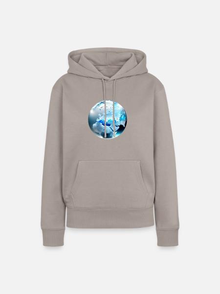 Crystal Earth - Frauen Premium Bio Hoodie - Taupe
