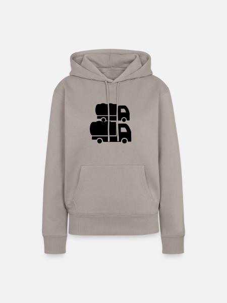 lkw - Frauen Premium Bio Hoodie - Taupe