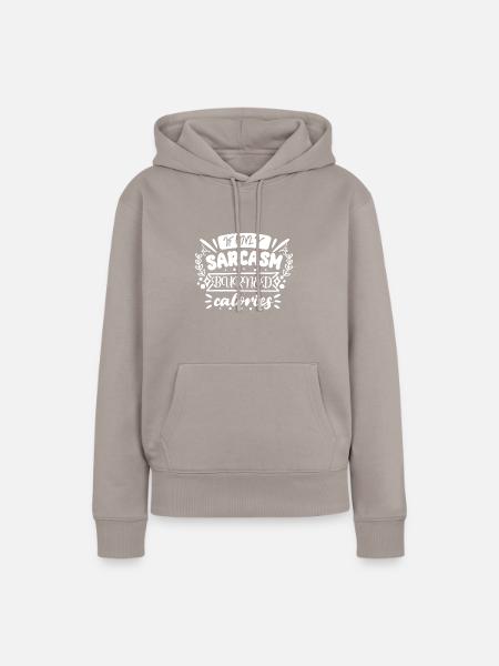 Sarcasm - Frauen Premium Bio Hoodie - Taupe