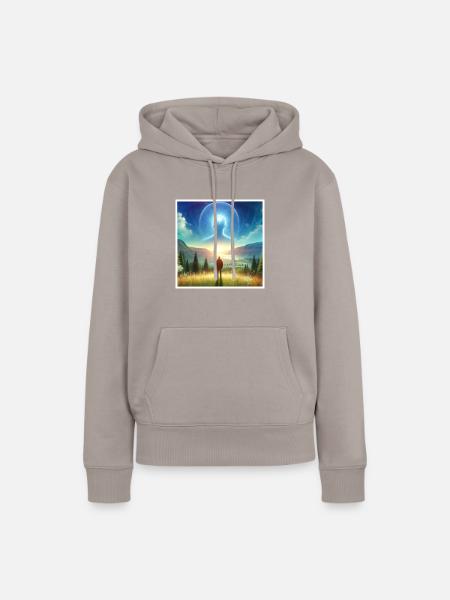 Bewusstsein - Frauen Premium Bio Hoodie - Taupe