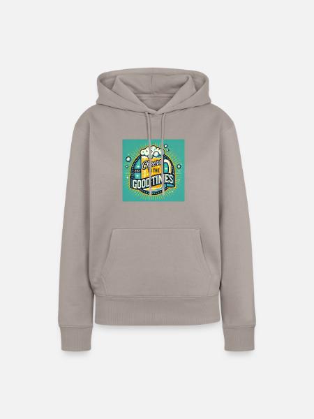 Bier Krug - Frauen Premium Bio Hoodie - Taupe