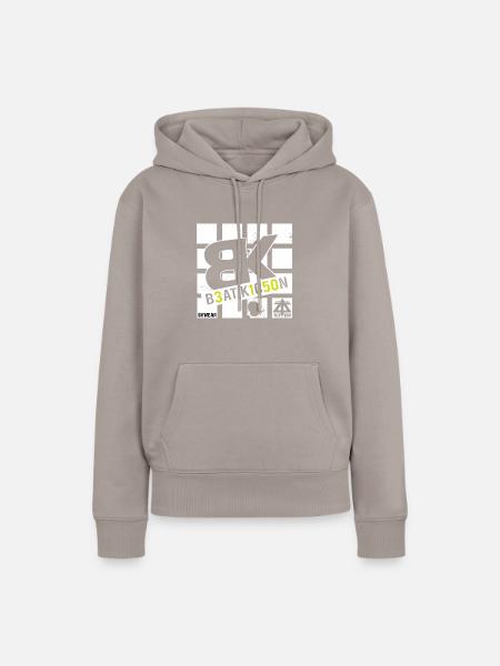 White BK Wear - Frauen Premium Bio Hoodie - Taupe