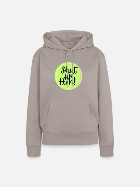 Shut up Elon! - Frauen Premium Bio Hoodie - Taupe