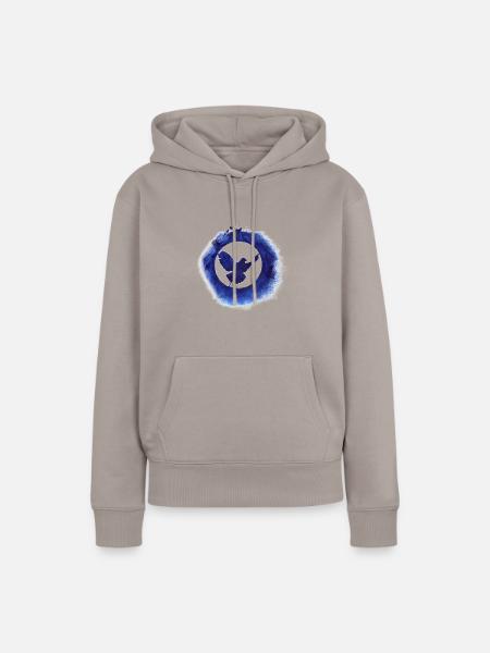 Friedenstaube - Frauen Premium Bio Hoodie - Taupe