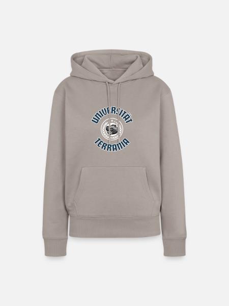 Universität Terrania 2 - Frauen Premium Bio Hoodie - Taupe