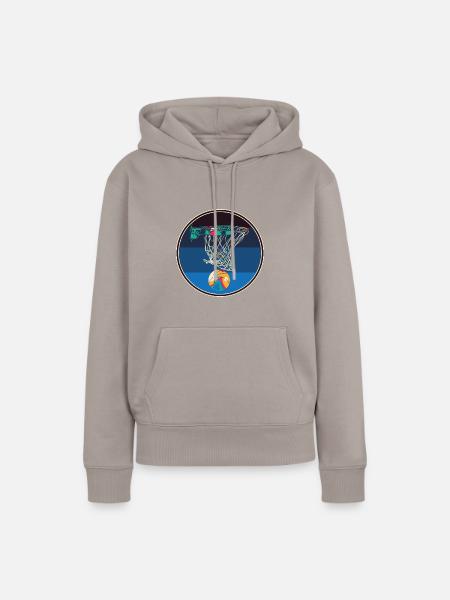 bb7 2 - Frauen Premium Bio Hoodie - Taupe