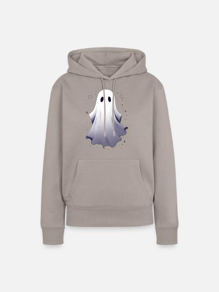 Halloween Geister Geist Geschenkidee - Frauen Premium Bio Hoodie - Taupe