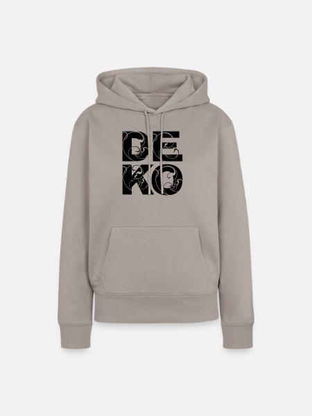 DEKO - Frauen Premium Bio Hoodie - Taupe