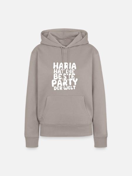 Urlaubsland Haria - Frauen Premium Bio Hoodie - Taupe