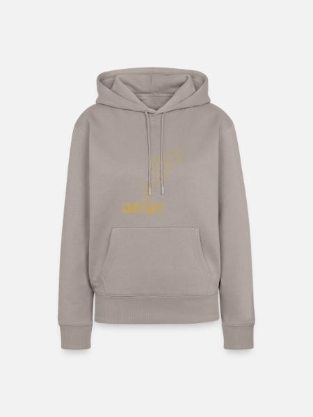 Boot Daisy - Frauen Premium Bio Hoodie - Taupe