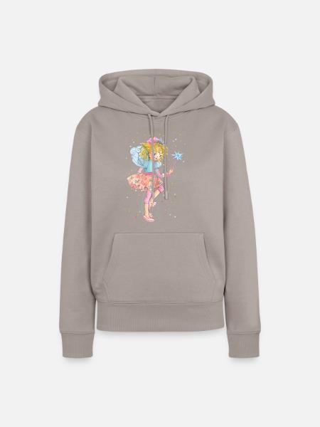 Prinzessin Lillifee Konfetti - Frauen Premium Bio Hoodie - Taupe