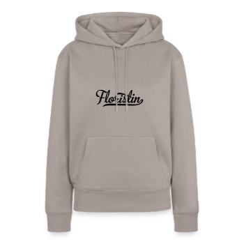 Floristin - Frauen Premium Bio Hoodie - Taupe - Vorne - Julia (174cm)