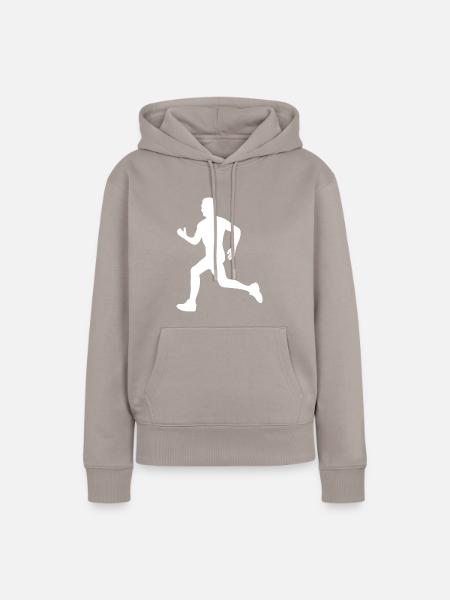 Gym Sport Kraftsport - Frauen Premium Bio Hoodie - Taupe