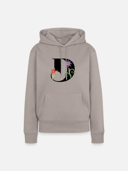 D - Frauen Premium Bio Hoodie - Taupe