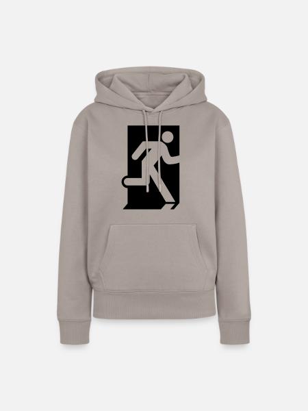 Emergency Exit - Frauen Premium Bio Hoodie - Taupe