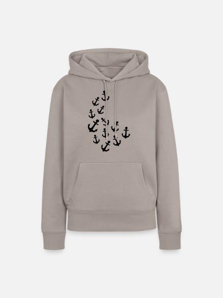Anker Parade - Frauen Premium Bio Hoodie - Taupe