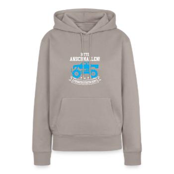 Führerschein Bestanden 2024 Fahrprüfung Fahrschule - Frauen Premium Bio Hoodie - Taupe - Vorne - Julia (174cm)