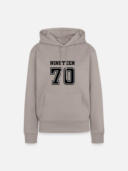 1970 - Frauen Premium Bio Hoodie - Taupe