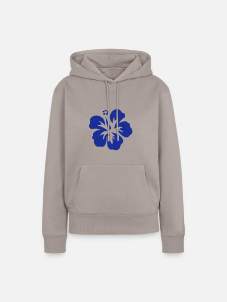 hawaii blume - Frauen Premium Bio Hoodie - Taupe