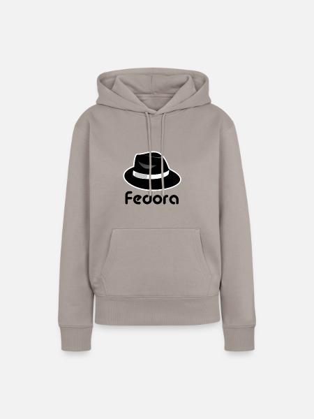 Fedora - Frauen Premium Bio Hoodie - Taupe