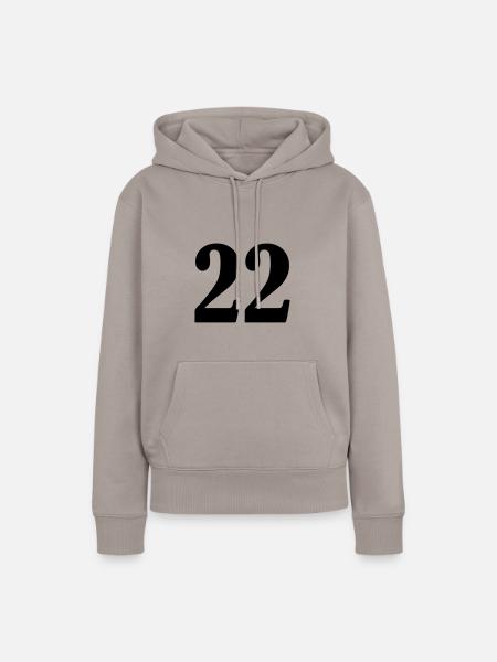 22 - Frauen Premium Bio Hoodie - Taupe