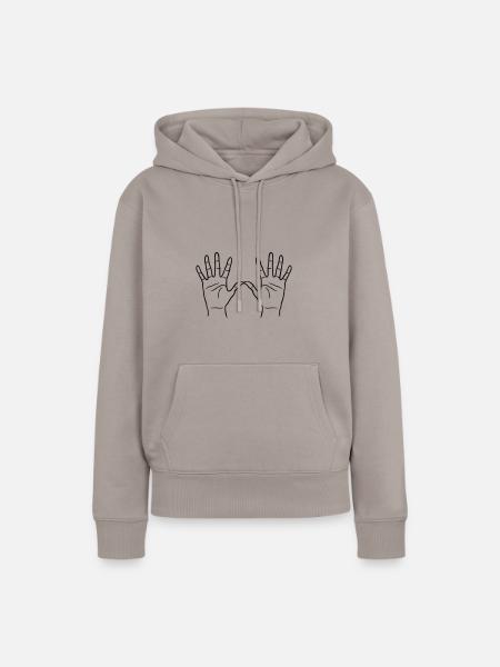 haende - Frauen Premium Bio Hoodie - Taupe