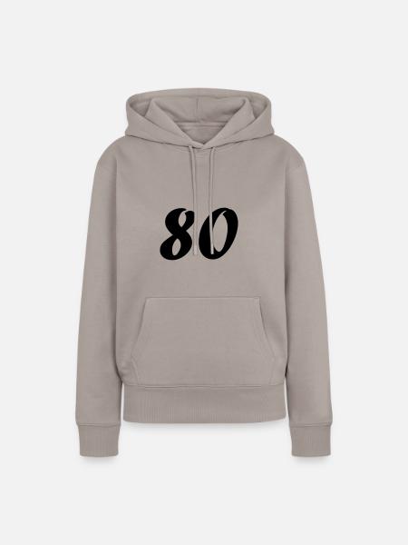 80 - Frauen Premium Bio Hoodie - Taupe