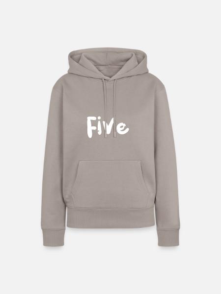 Five - Birthday - Frauen Premium Bio Hoodie - Taupe