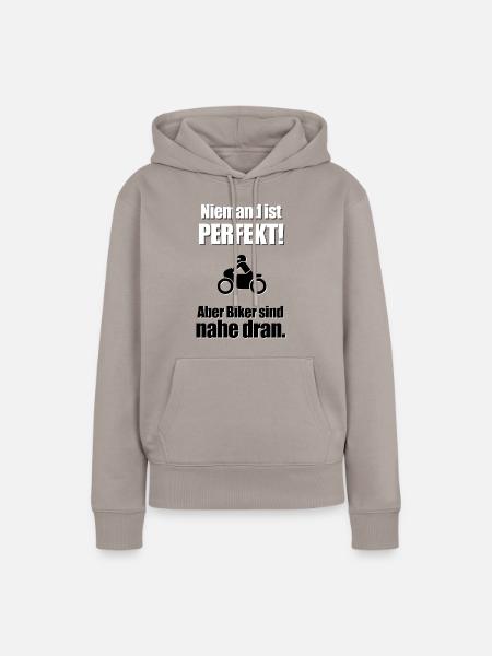 Perfekt - Frauen Premium Bio Hoodie - Taupe