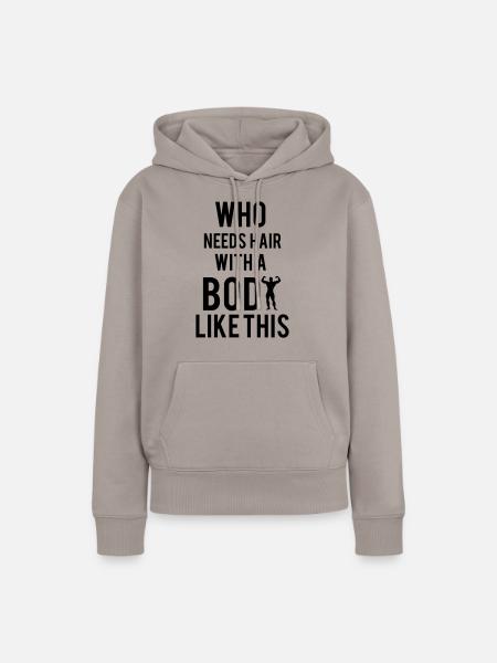 Bodybuilding - Frauen Premium Bio Hoodie - Taupe