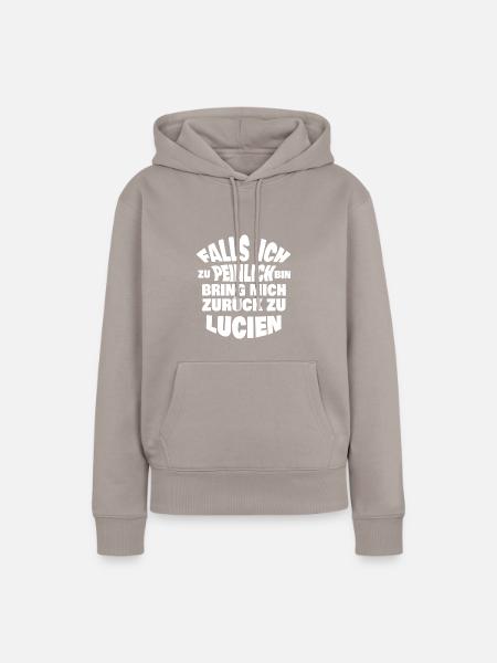 Lucien als Jungesellenabschied - Frauen Premium Bio Hoodie - Taupe