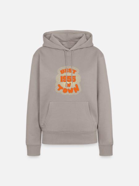 Town 1955 - Frauen Premium Bio Hoodie - Taupe