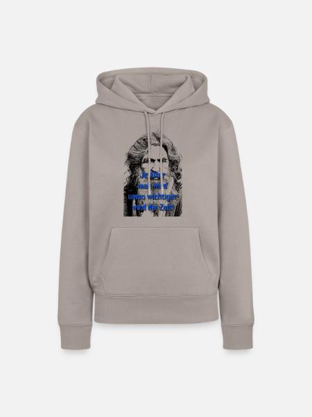 Älter werden Zeit - Frauen Premium Bio Hoodie - Taupe