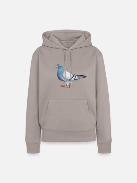 TAUBE - Frauen Premium Bio Hoodie - Taupe