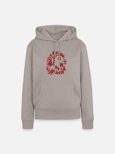 brüllender Löwe - Frauen Premium Bio Hoodie - Taupe
