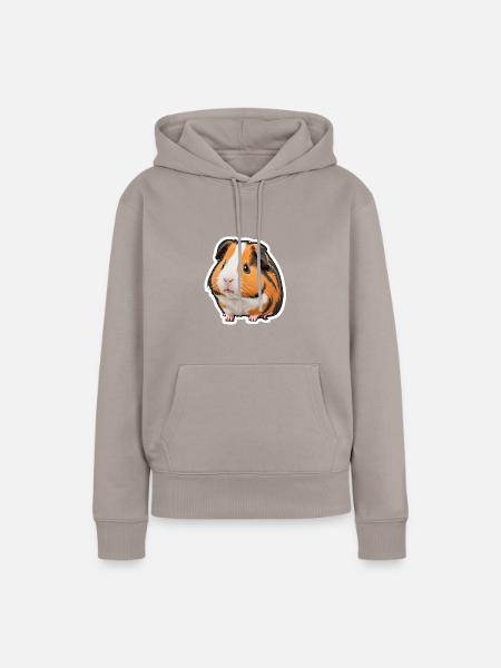 Meerschweinchen - Frauen Premium Bio Hoodie - Taupe