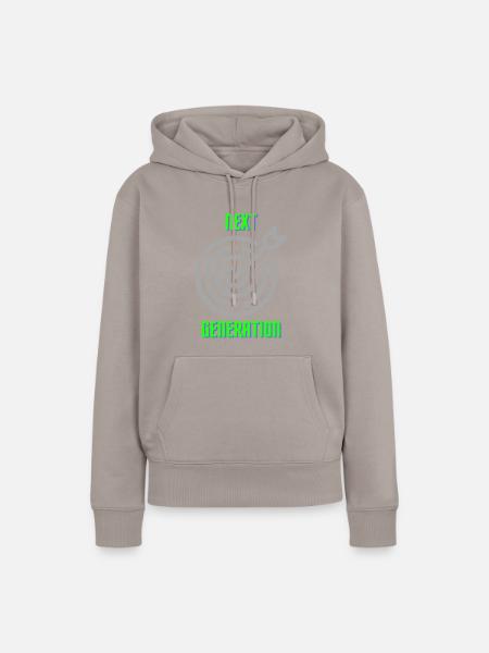 Next Darts Generation - Frauen Premium Bio Hoodie - Taupe